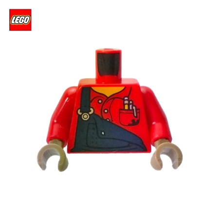 Torse (avec bras) mécanicien en salopette - Pièce LEGO® 76382