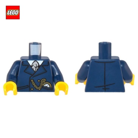 Minifigure Torso with Clock and Tie - LEGO® Part 76382