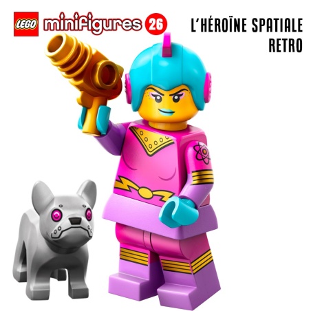 Minifigure LEGO® Série 26 - L'héroïne spatiale rétro