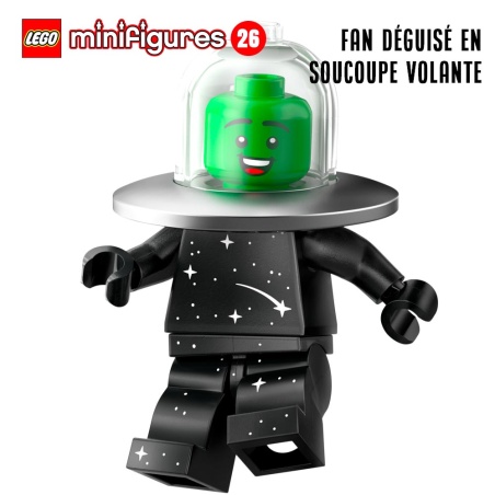Minifigure LEGO® Série 26 - Le fan déguisé en soucoupe volante