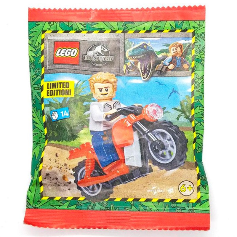 La moto d'Owen (Edition limitée) - Polybag LEGO® Jurassic World 122333
