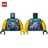 Minifigure Torso with Hourglass Logo and Lavender Trim - LEGO® Part 76382