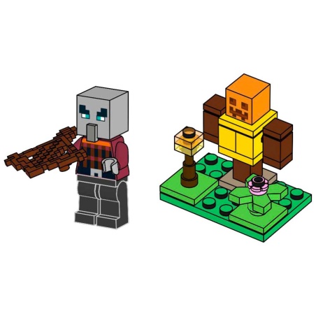 Pillager with Training Dummy - Polybag LEGO® Minecraft 662306