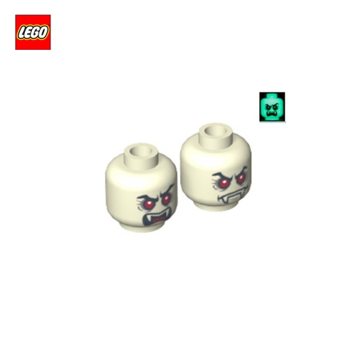 Tête de minifigurine Vampire (2 faces) - Pièce LEGO® 3626cpb0757