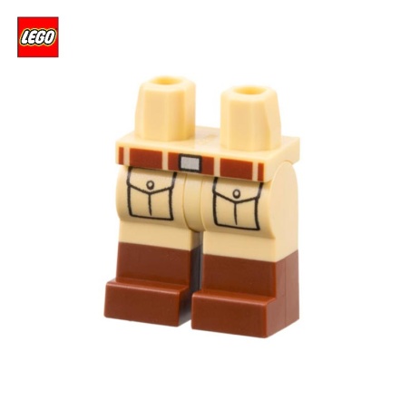 Jambes avec bottes marron - Pièce LEGO® 73200