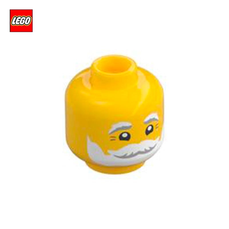 Tête de minifigurine vieil homme barbu - Pièce LEGO® 79426