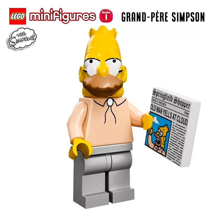 Minifigure LEGO® Simpson Série 1 - Grand-Père Simpson