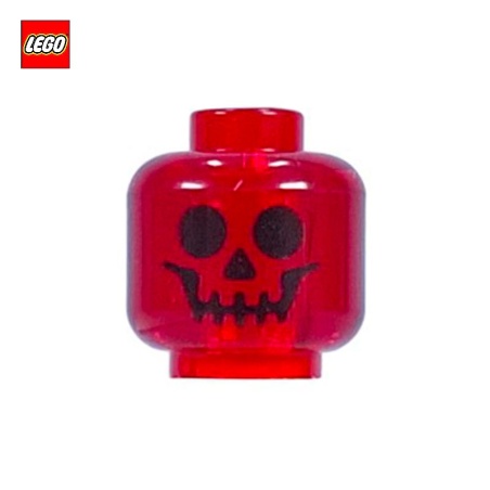 Tête de minifigurine squelette transparent - Pièce LEGO® 28621