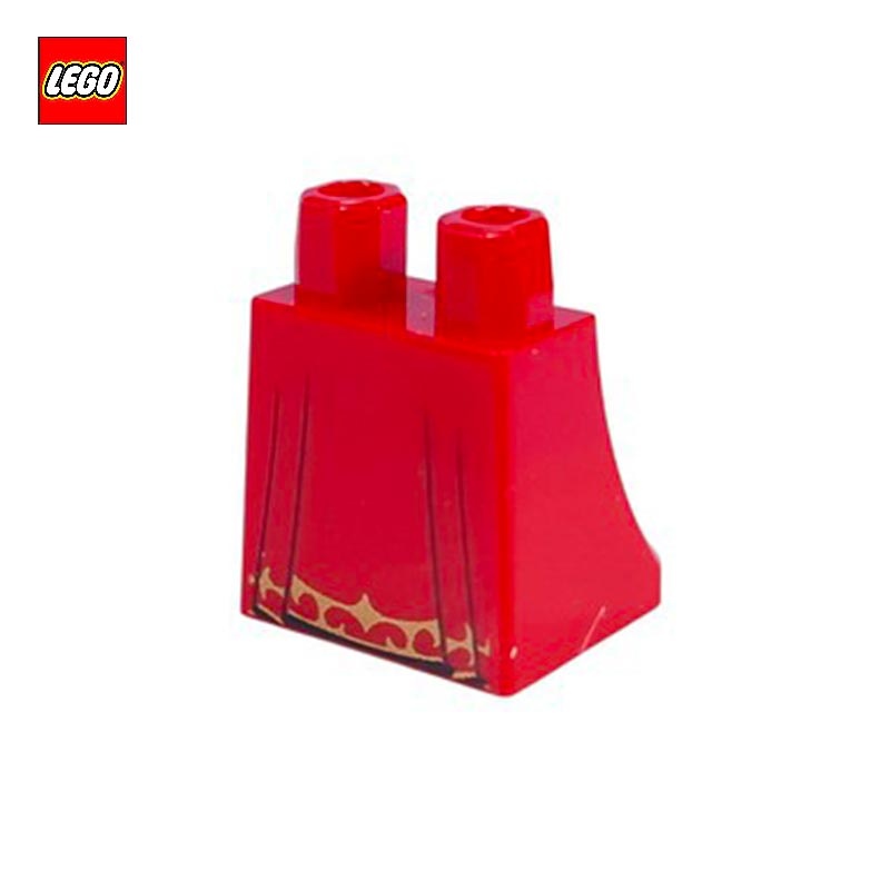 Jambes pour minifigurine Jupe/Robe avec dorures - Pièce LEGO® 36036