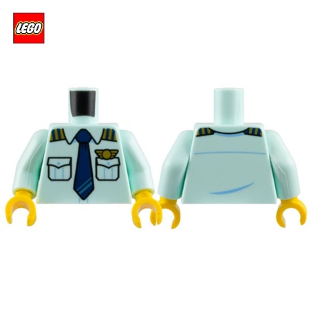 Minifigure Torso Pilot - LEGO® Part 76382