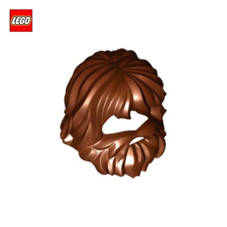 Chevelure longue avec barbe - Pièce LEGO® 87999