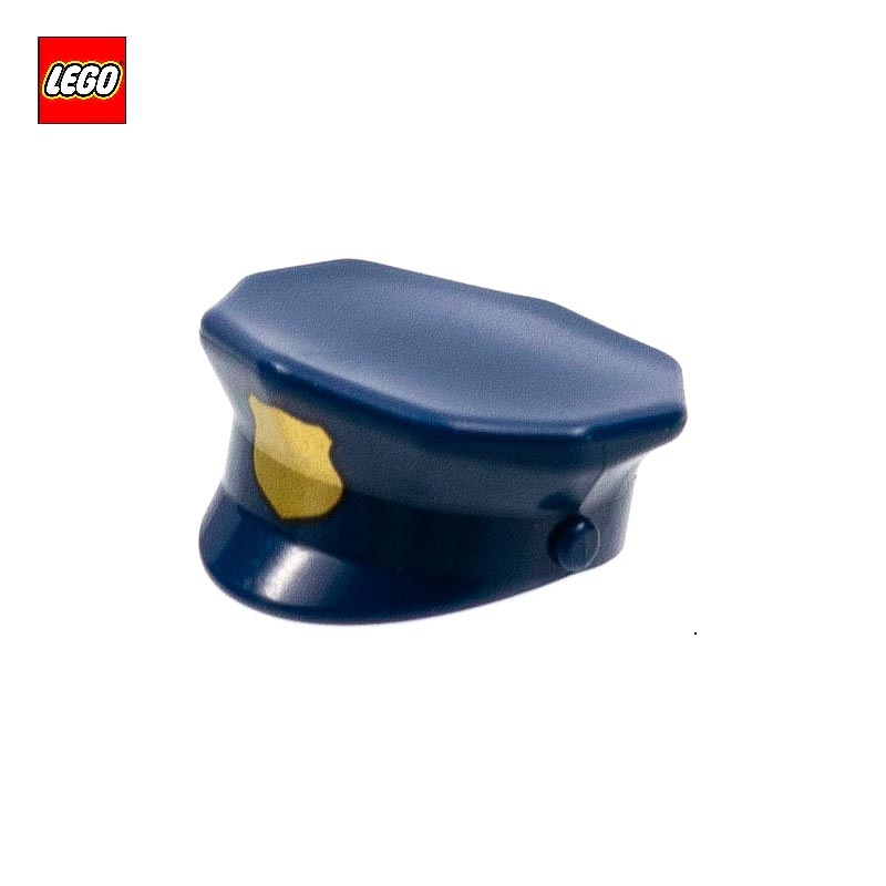 Police Hat with Gold Badge - LEGO® Part 15924