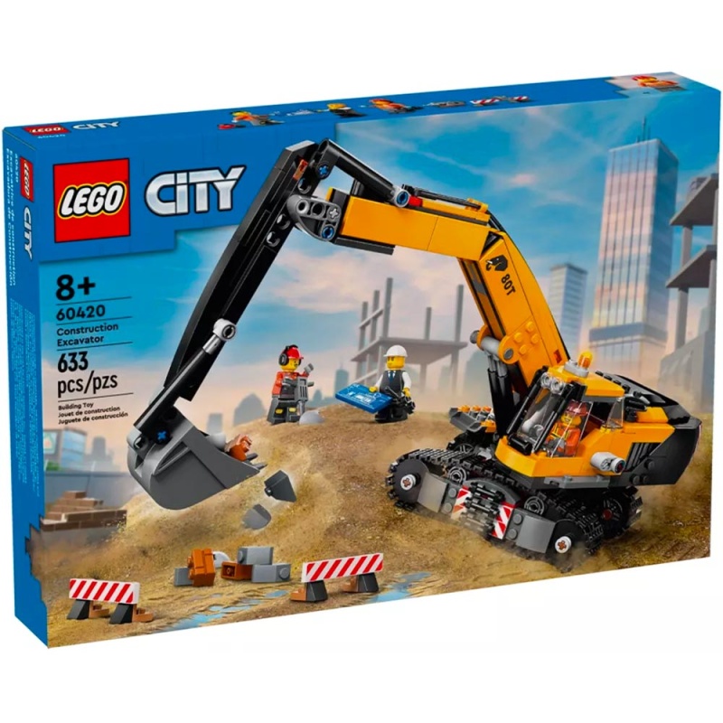 La pelleteuse de chantier jaune - LEGO® City 60420