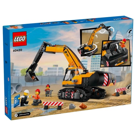 La pelleteuse de chantier jaune - LEGO® City 60420