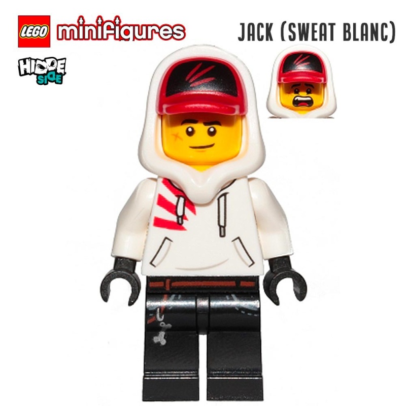 Minifigure LEGO® Hidden Side - Jack (Sweat blanc)