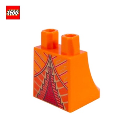 Robe orange décorée - Pièce LEGO® 36036