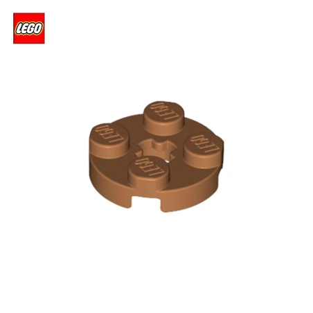 Plate Round 2x2 with Axle Hole Type 1 - LEGO® Part 4032a