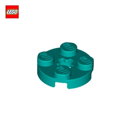 Plate Round 2x2 with Axle Hole Type 1 - LEGO® Part 4032a