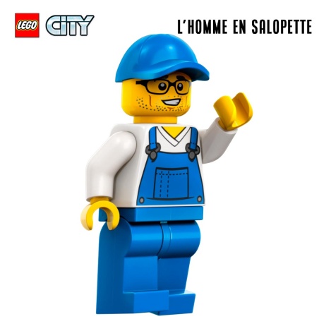 Minifigure LEGO® City - Man with Overalls