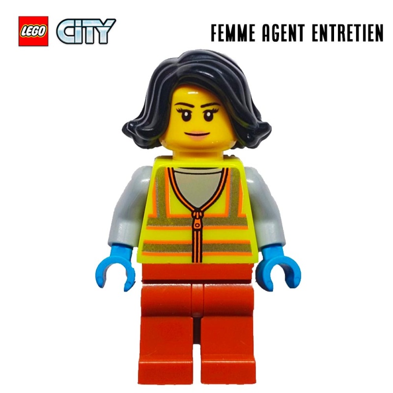 Minifigure LEGO® City - La femme agent d'entretien