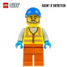 Minifigure LEGO® City - Man with Yellow Safety Vest