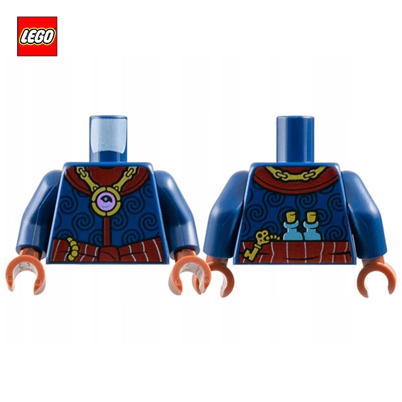 Minifigure Torso with Gold Pendant - LEGO® Part 76382