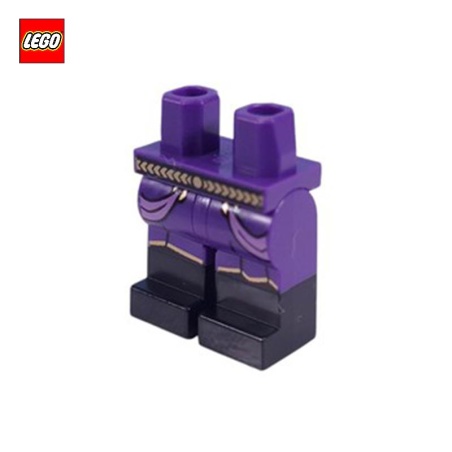 Jambes pour minifigurine avec Robe et Bottes noires - Pièce LEGO® 108147