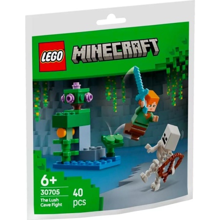 Combat dans la caverne luxuriante - Polybag LEGO® Minecraft 30705