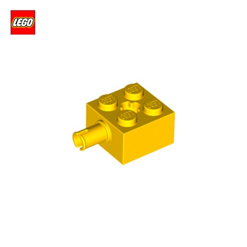 Brique 2x2 avec snap et trou d'axe - Pièce LEGO® 6232