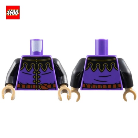 Minifigure Torso Medieval Coat with Belt - LEGO® Part 76382