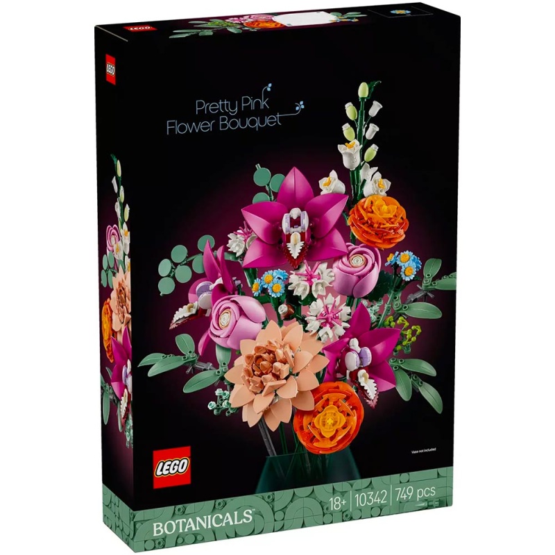 Le joli bouquet de fleurs roses - LEGO® Botanical Collection 10342