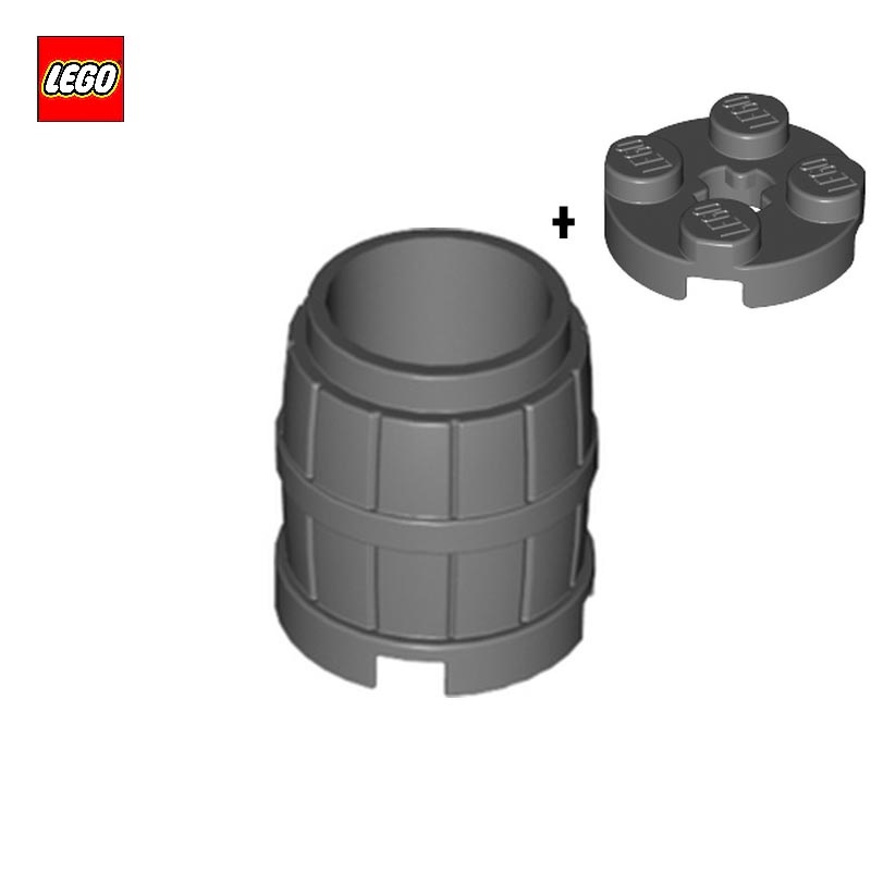Barrel 2 x 2 x 2 with Lid - LEGO® Parts 2489 + 4032a