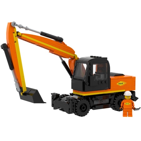 Hydraulic Excavator on Wheels - Exclusive Colas Set