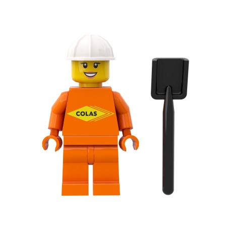 La pelle hydraulique sur pneus - Boîte Colas exclusive