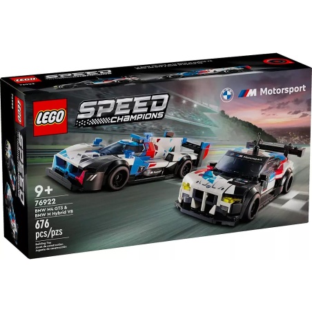 Voitures de course BMW M4 GT3 et BMW M Hybrid V8 - LEGO® Speed Champions 76922