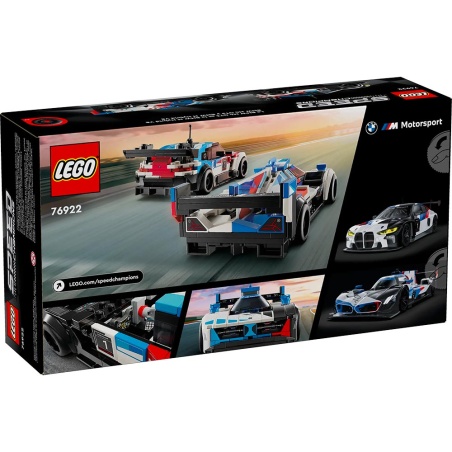 Voitures de course BMW M4 GT3 et BMW M Hybrid V8 - LEGO® Speed Champions 76922