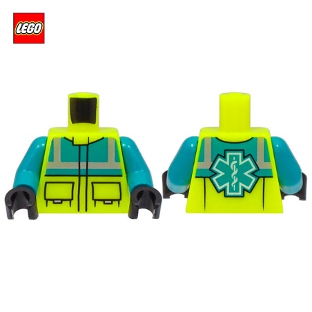 Minifigure Torso with Paramedic Safety Vest - LEGO® Part 76382