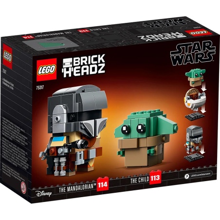 Le Mandalorien et l'enfant - LEGO® Brickheadz 75317