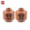 Tête de minifigurine (2 faces) Homme souriant / étonné - Pièce LEGO® 101035