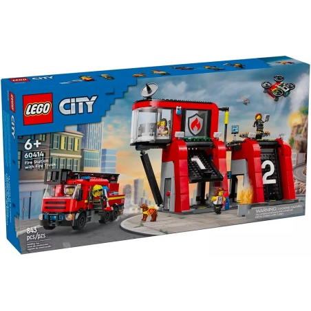 La caserne et le camion de pompiers - LEGO® City 60414