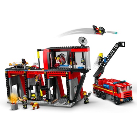 La caserne et le camion de pompiers - LEGO® City 60414