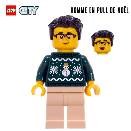 Minifigure LEGO® City - L'homme en pull de Noël