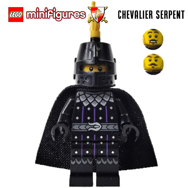 Minifigure LEGO® Médiéval - Le chevalier serpent
