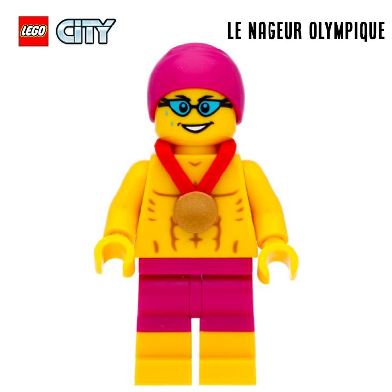 Minifigure LEGO® City - Olympic Swimmer