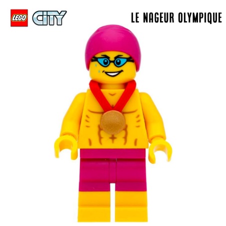 Minifigure LEGO® City - Le nageur olympique