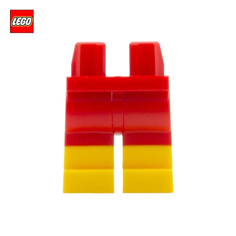 Jambes pour minifigurine avec short rouge - Pièce LEGO® 21019