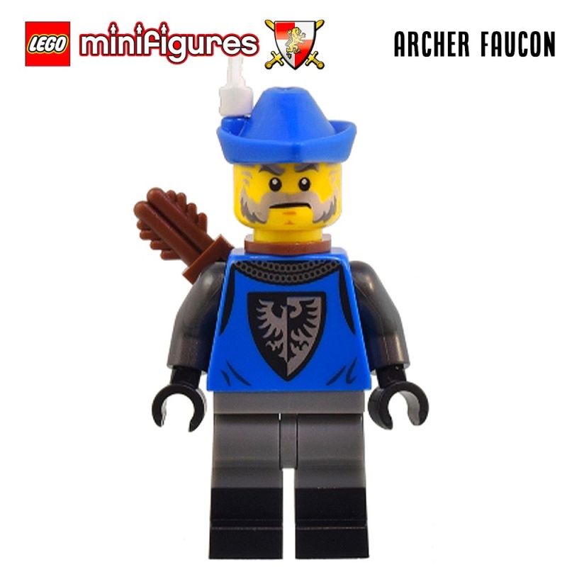 Minifigure LEGO® Medieval - Black Falcon Archer