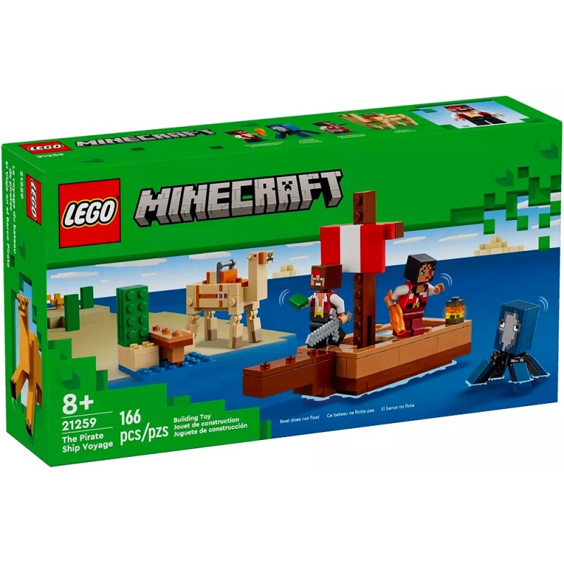 Le voyage du bateau pirate - LEGO® Minecraft 21259