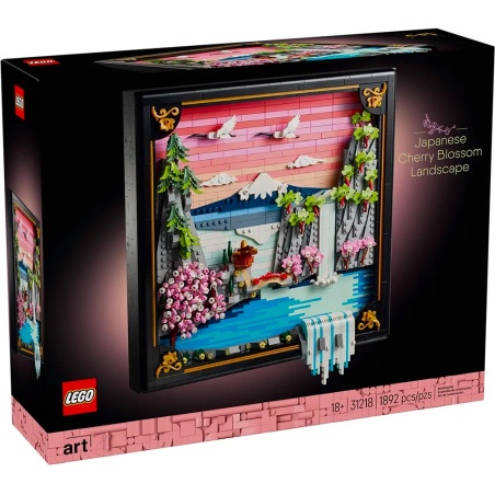 Japanese Cherry Blossom Landscape - LEGO® Art 31218