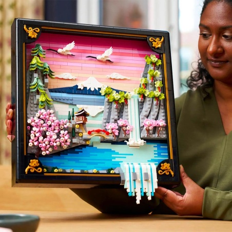 Japanese Cherry Blossom Landscape - LEGO® Art 31218